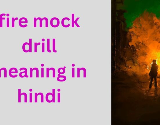 fire mock drill meaning in hindi