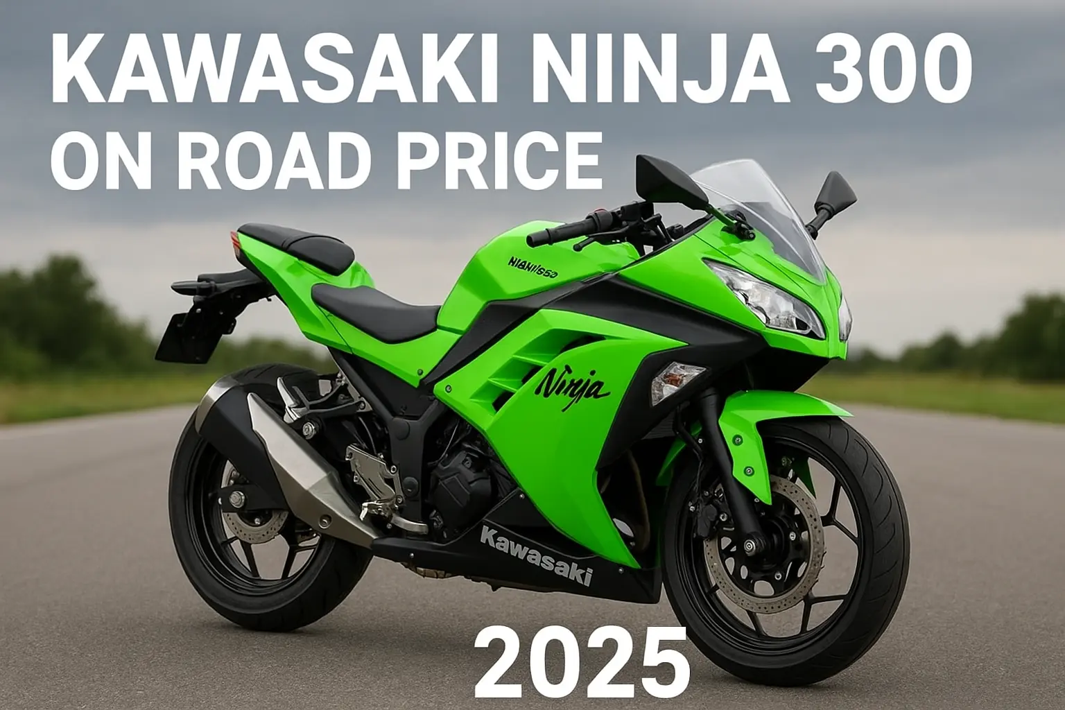 kawasaki ninja 300 on road price 2025
