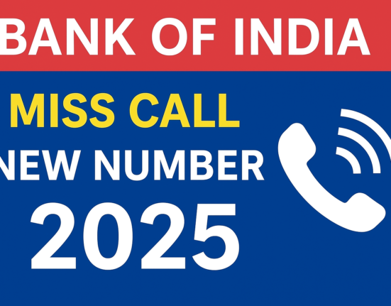 Bank of india miss call new number sms 2025
